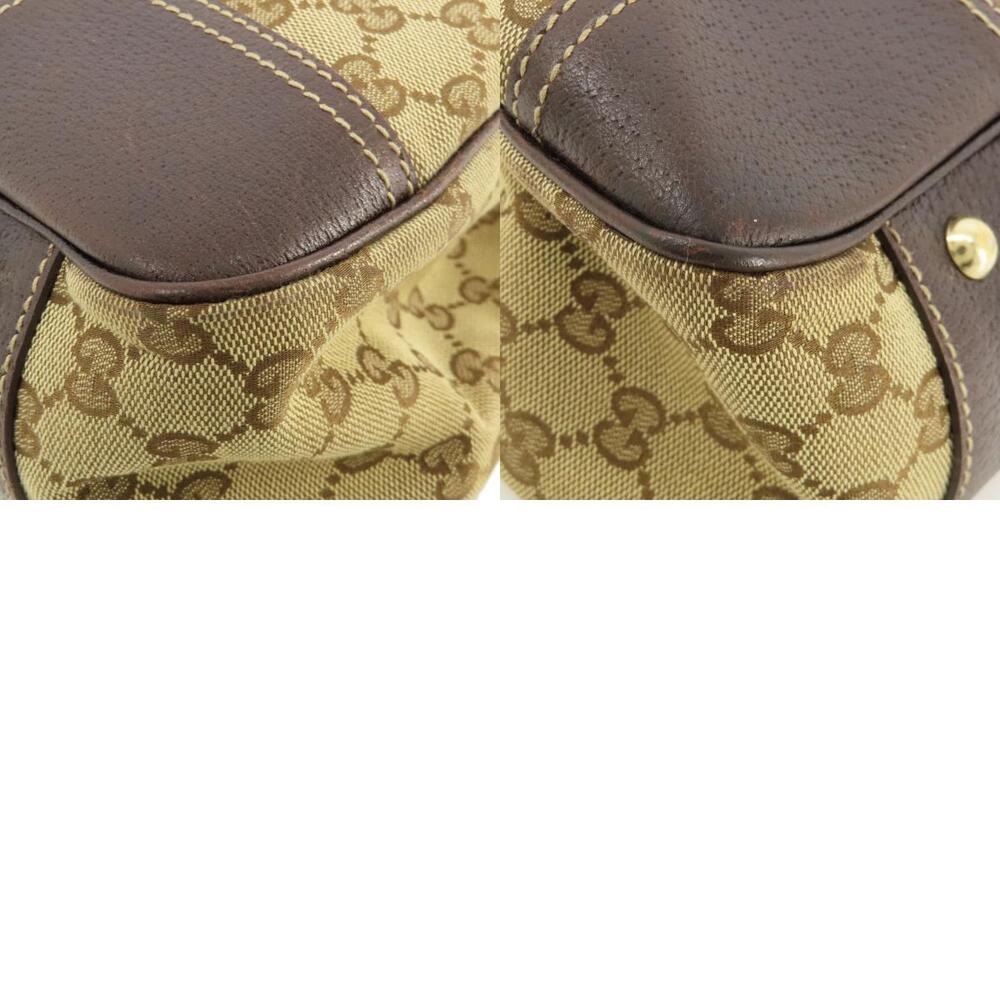 Gucci Canvas GG web Bag Brown Line Sherry Tote - Picture 10 of 11